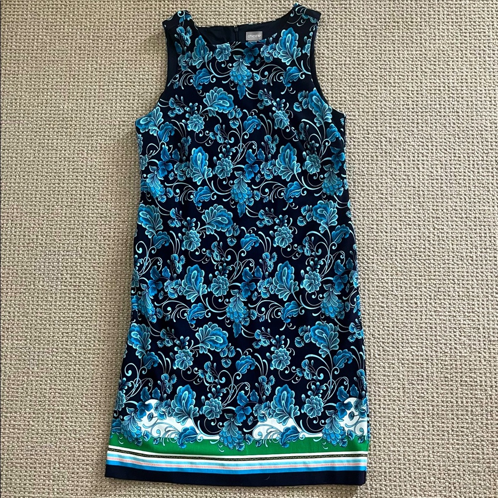 Chico’s Sleeveless Shift Ponte Dress